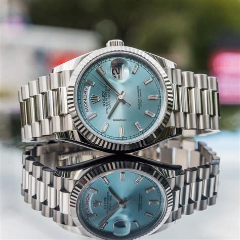 rolex date just ice blue|rolex perpetual day date price.